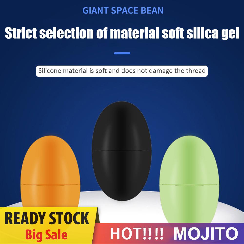 60pcs / Set 10 Grup Space Beans Stopper Bahan Silikon Untuk Umpan Pancing