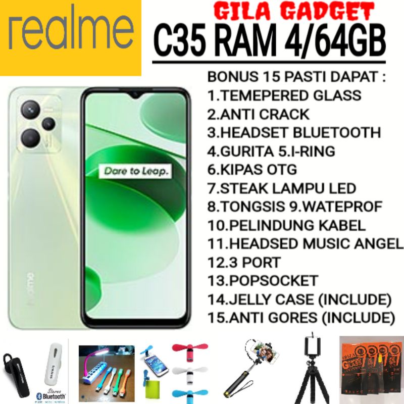 REALME C35 RAM 4/64GB ORIGINAL