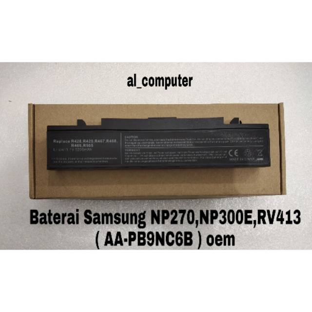 Baterai Samsung RV413 Black oem