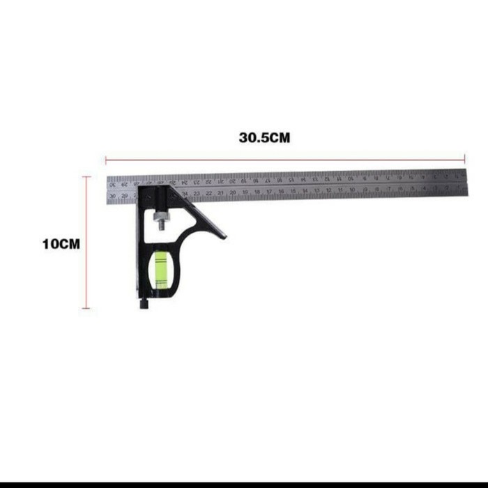

gk combination square ruler siku kombinasi Penggaris wateass