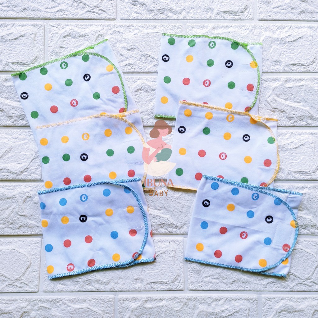 6 PCS Gurita Bayi Perekat / Gurita Bayi Rekat Instan Warna Motip Polkadot Bayi Baru Lahir Newborn Meyriana Collection