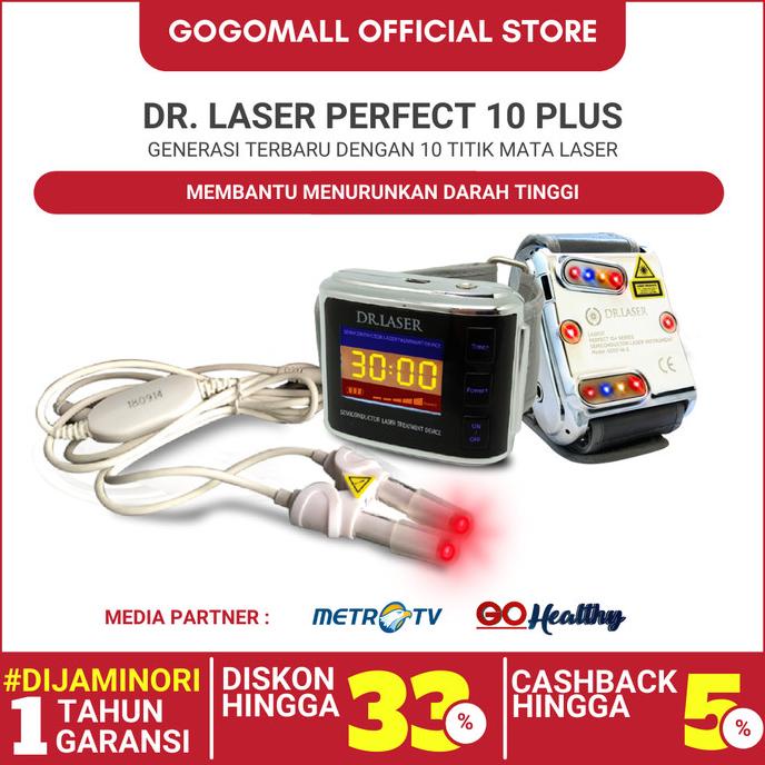 DR LASER PERFECT10 PLUS GOGOMALL MEMBANTU MENURUNKAN DARAH TINGGI