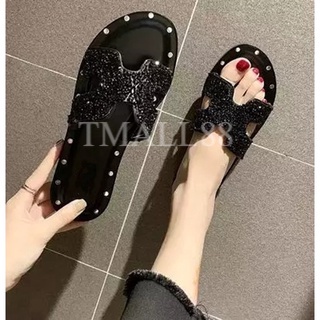 Sandal Wanita Motif Manik-Manik Fashion Korea Import Real Pict Tmall88