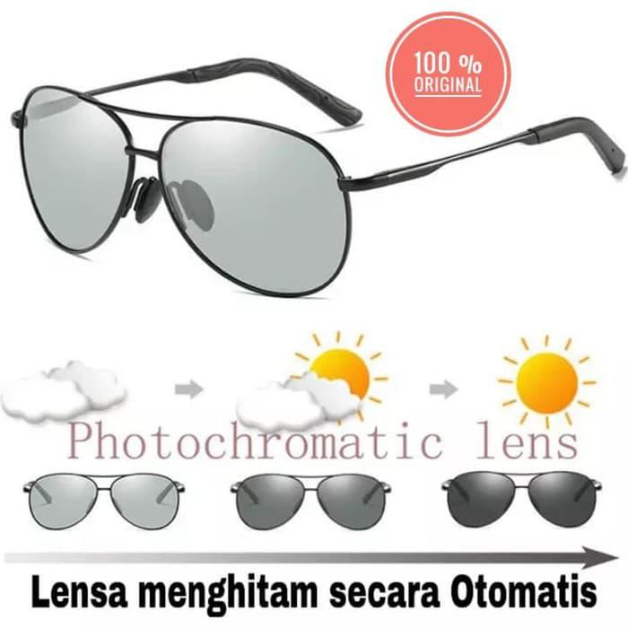 TERBARU KACAMATA PRIA WANITA ORIGINAL PHOTOCROMIC POLARIZED UV 400 