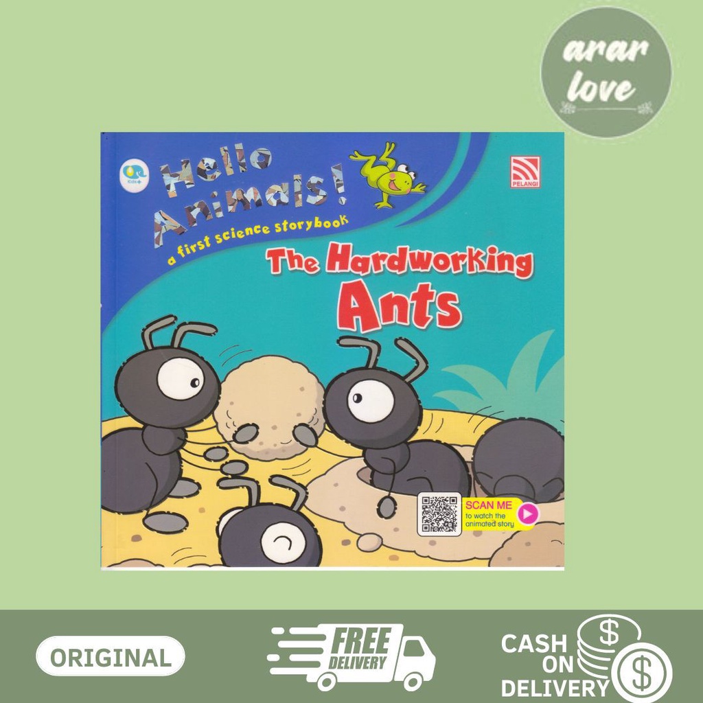 BUKU HELLO ANIMALS - THE HARDWORKING ANTS