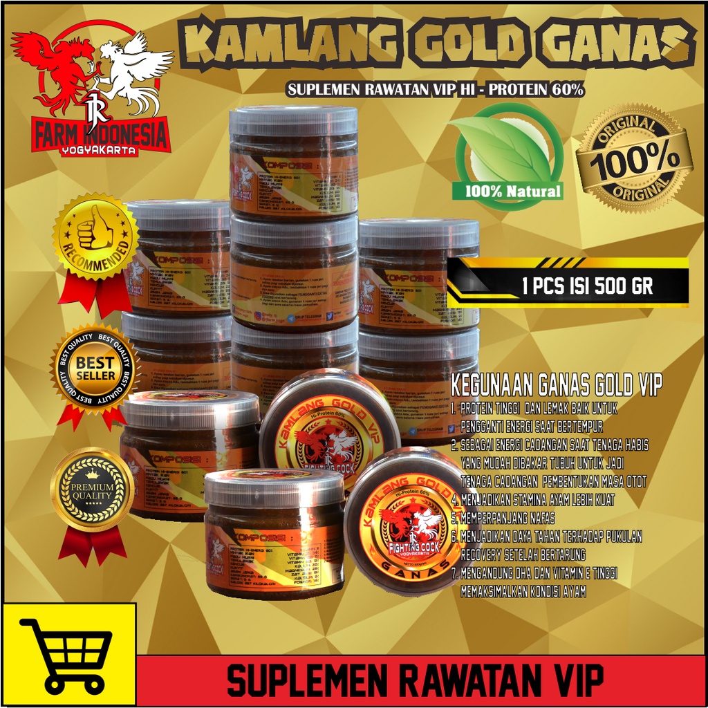 KAMLANG AYAM VITAMIN AYAM SUPLEMEN AYAM VIP KAMLANG GANAS RJ FARM JAMU AYAM DOPING AYAM HERBAL