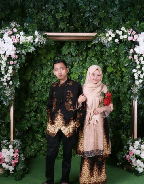 Maura Couple - Sania Ruffle Batik Couple Ori Ndoro Jowi Dnt Garansi Termurah Shopee- Selendang Pagar
