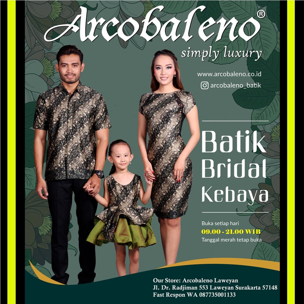 Batik Modern Pesta Mekar Bahan Katun Kombinasi Brokat DRS MEKAR