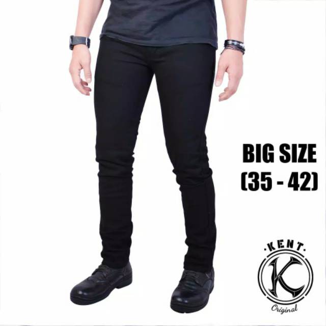 CELANA JEANS PRIA JUMBO - JEANS BIG SIZE SLIM FIT DISTRO KENT ORIGINAL