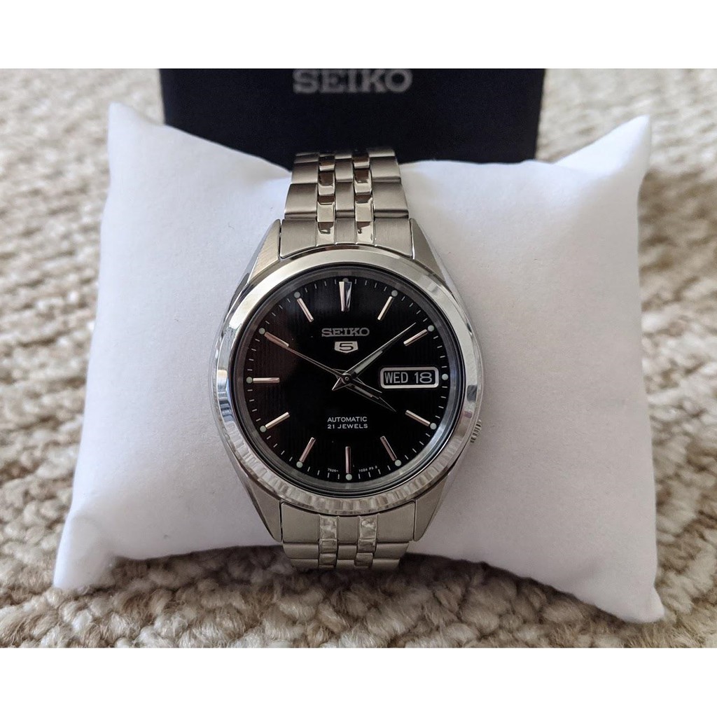 Seiko 5 SNKL23K1 Automatic Black Dial - Jam Tangan Pria