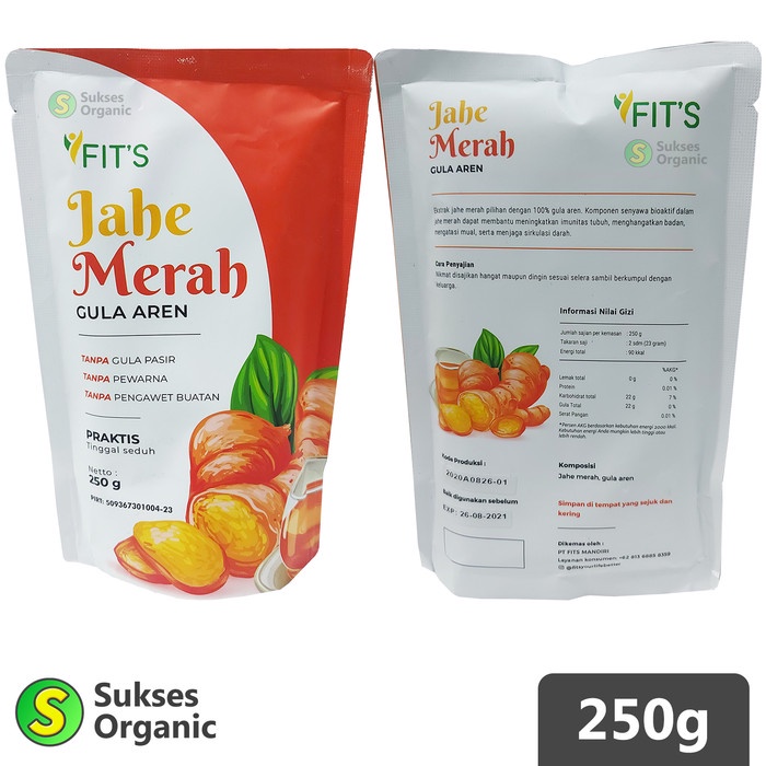 

Jahe Merah Gula Aren Fits Mandiri 250gr (BERKUALITAS)