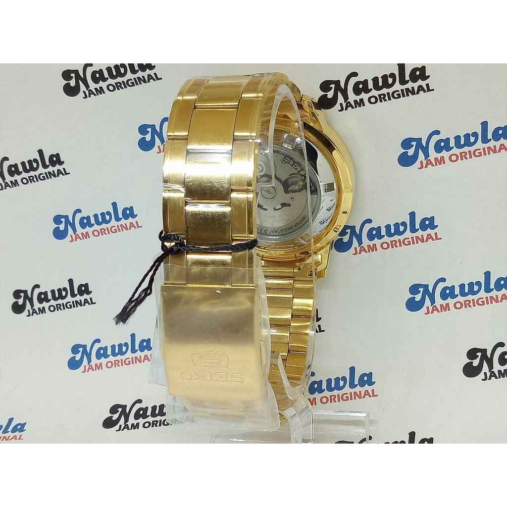 Seiko 5 Automatic SNKN62K1 Full Gold Polished - Jam Tangan Pria SNKN62