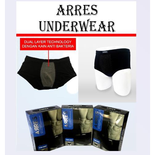 ARRES UNDERWEAR CELANA DALAM KESEHATAN ARES  - PROMO!!!