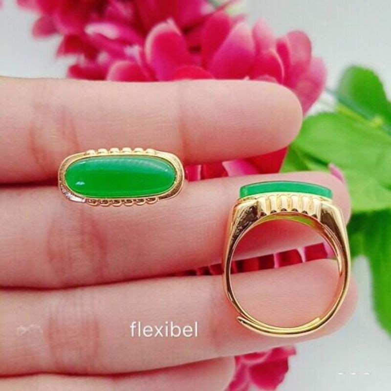 cincin giok lapis emas ready 88