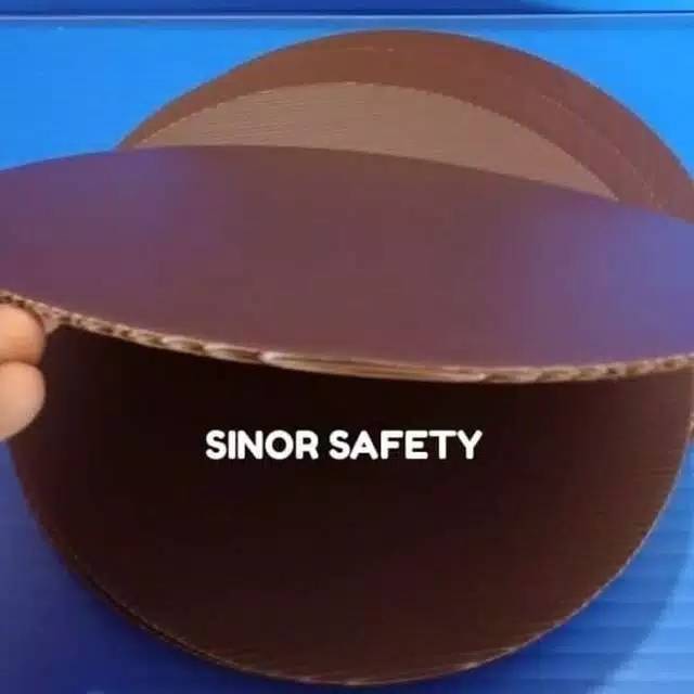 Alas Kue Bulat Diameter 18 Cm x 3mm Coklat Tebal Tatakan Plastik Impra