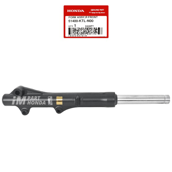 51400-KTL-N00 Shock Depan Assy Kanan Revo 100 Supra Fit New Racing Hitam JKT