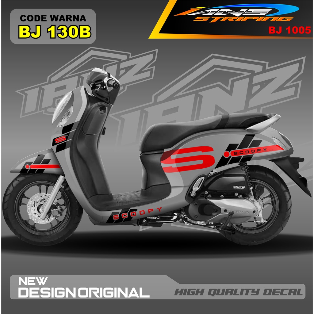 STICKER HONDA SCOOPY DECAL FULL BODY MOTOR / STICKER VARIASI SCOOPY TERBARU  / STICKER SCOOPY