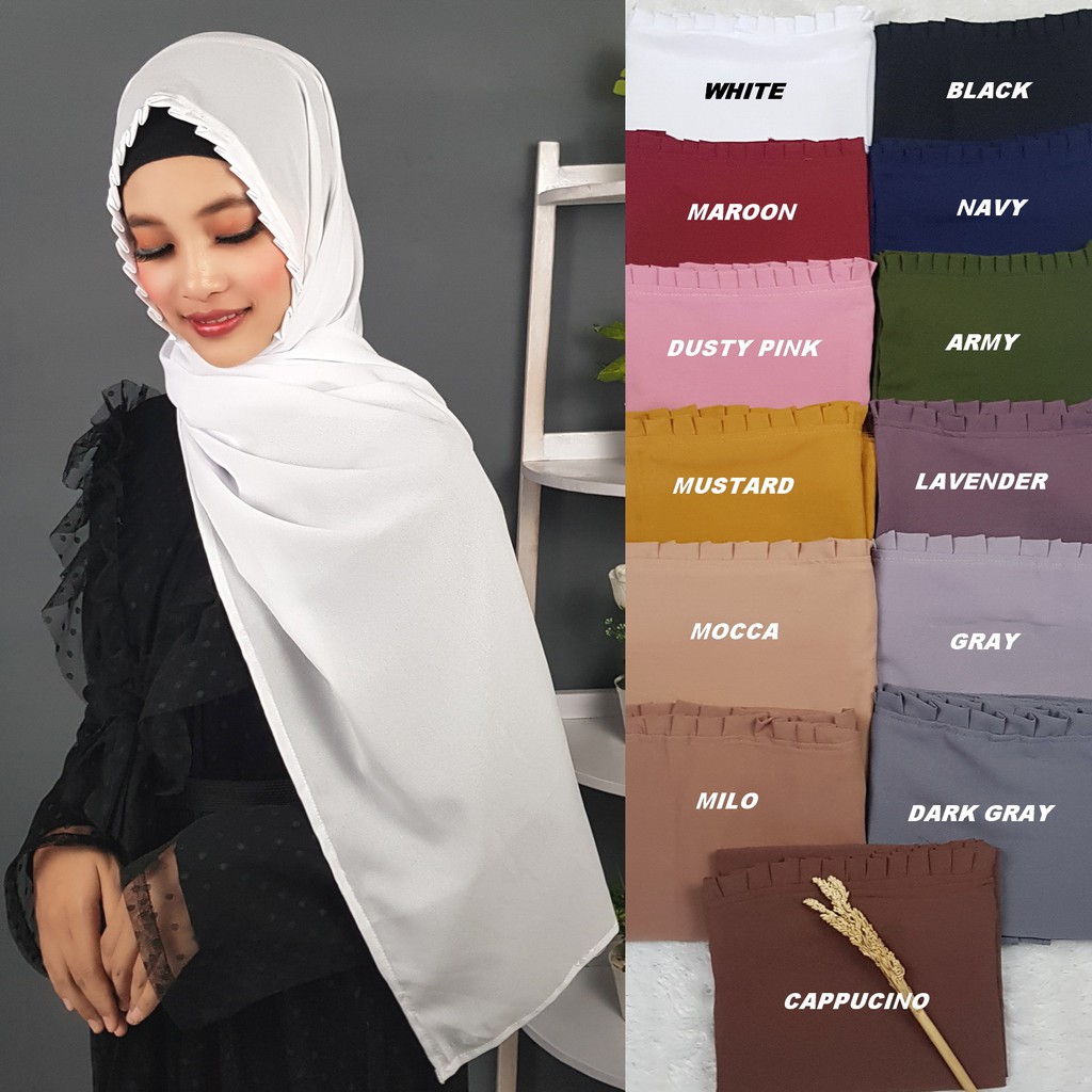 175cmx75cm Hijab Pashmina  Lipit