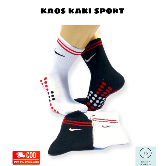 Kaos Kaki Olahraga NK Panjang || Kaos Kaki Sport Pria dan Wanita