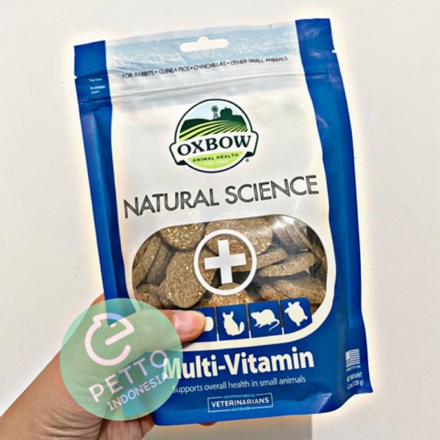 Multi vitamin oxbow chincilla kelinci hamster kura-kura torto marmut