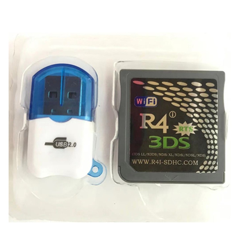 Flashcard Gaming btsg R4I Burning+TF Card Reader Untuk Konsol Game NDS 3DS