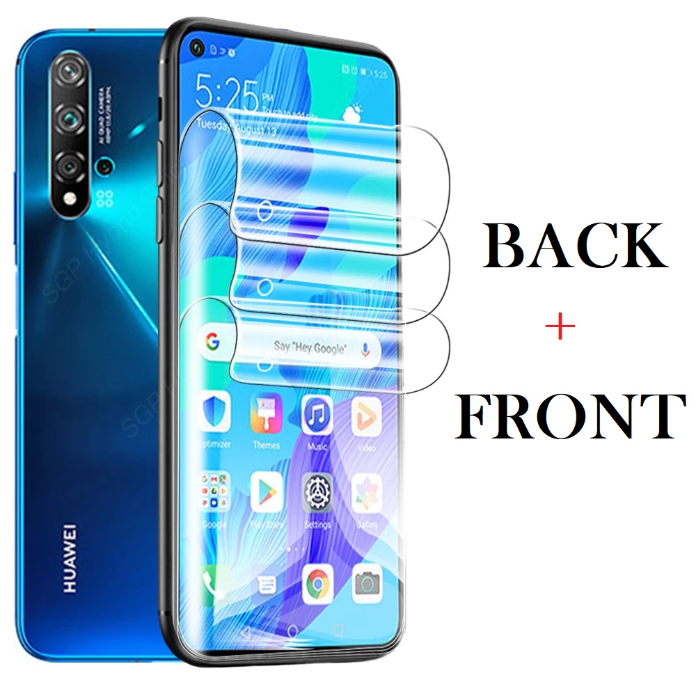 PWY CLEAR HYDROGEL anti gores HUAWEI NOVA 5T / NOVA 9 / NOVA 7 PRO / NOVA 7 DEPAN BELAKANG KAMERA