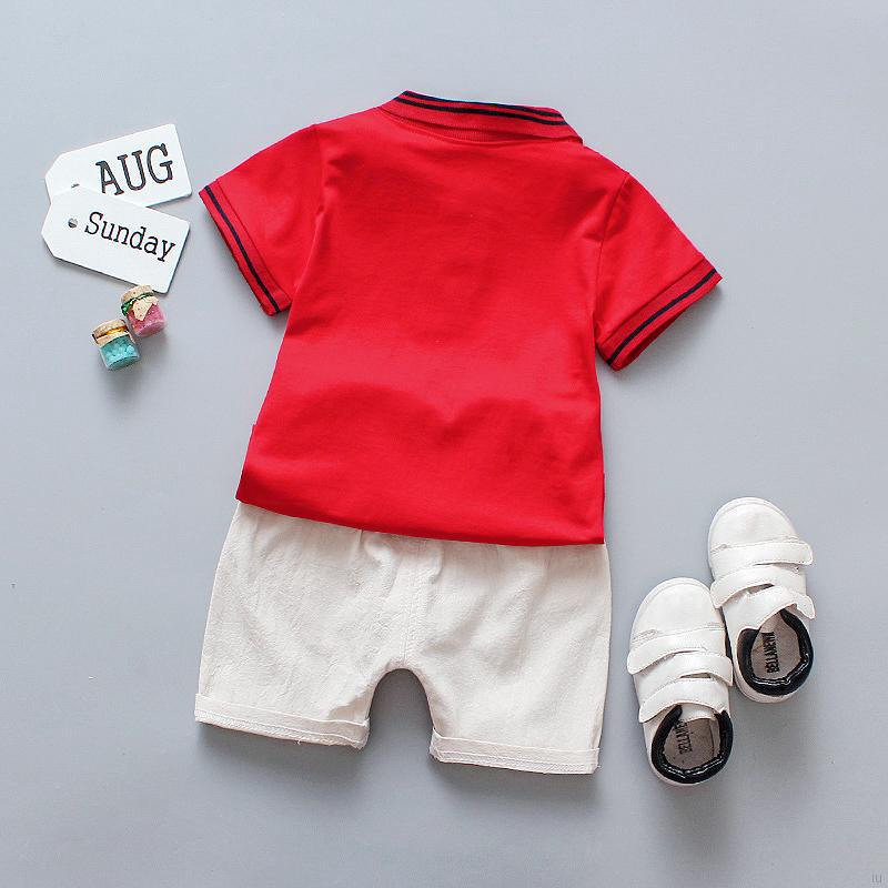 Baju Atasan Lengan Pendek Gambar Kartun Beruang Celana