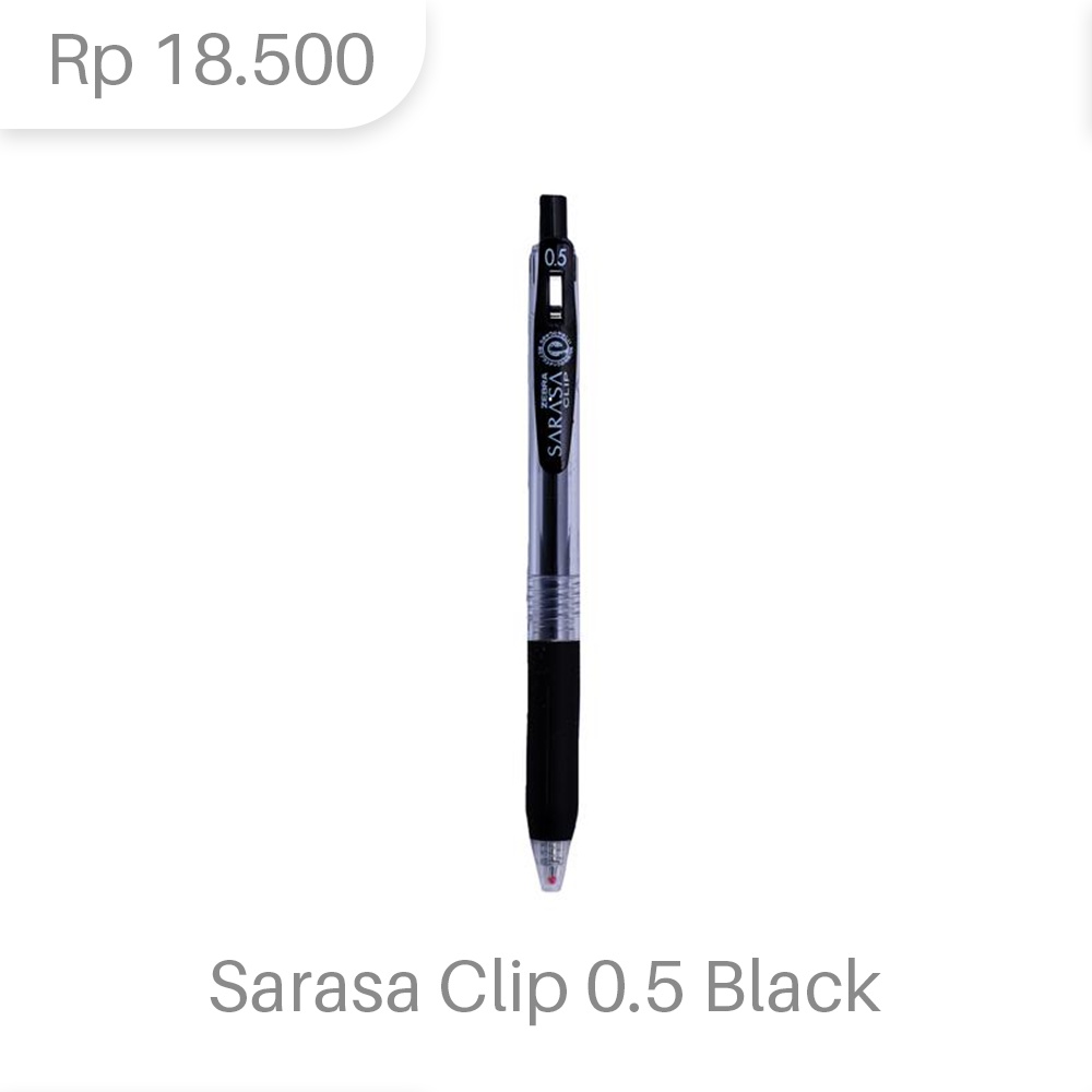 

Zebra SARASA Clip 0,5 mm / Pulpen Gel SARASA Clip Zebra 0,5 mm