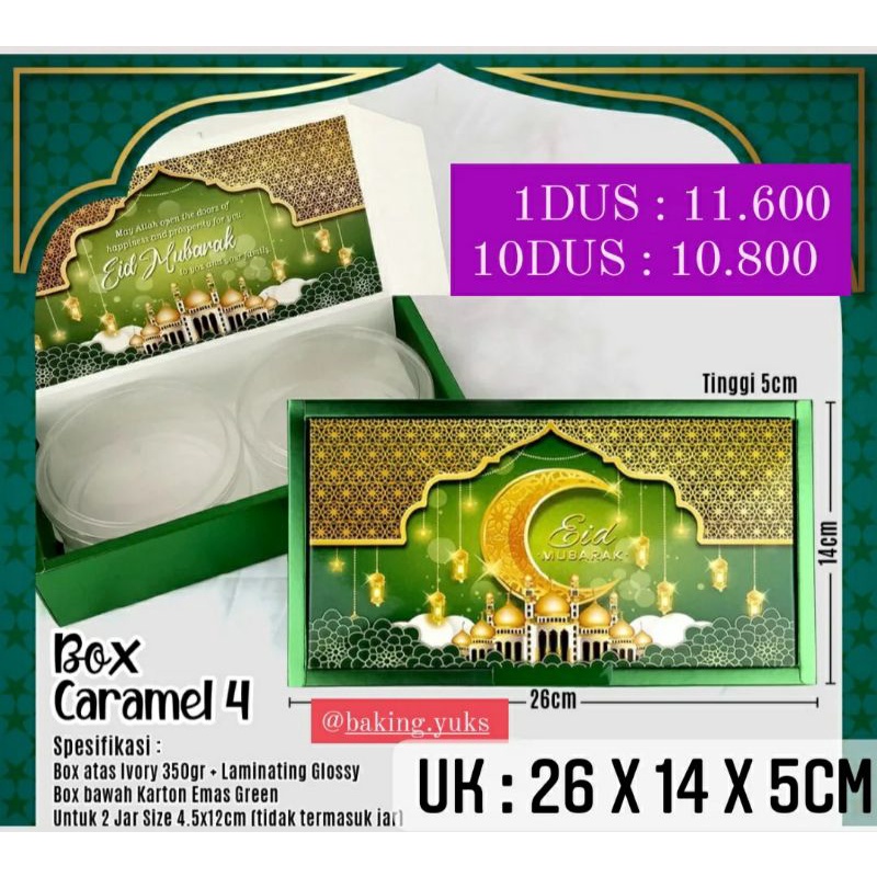 

BOX DUS PACKAGING IDUL FITRI/HAMPERS LEBARAN/26X14X5/BOX CARAMEL 4