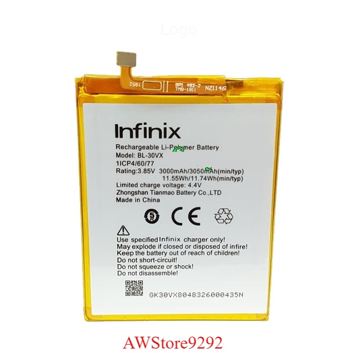 Mcom Battery Batere Batre Baterai Mcom Infinix BL-30VX BL30VX X5514 X5515 smart 2 pro