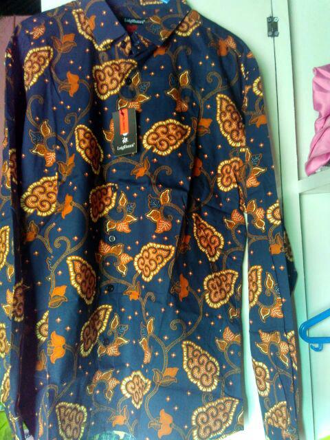 Kemeja Batik Pria Slim Fit Original Luigibatani Hem Batik Pria Slim Fit Katun Solo Vr13
