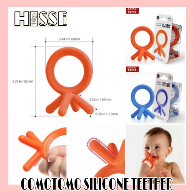COMOTOMO TEETHER - COMOTOMO SILICONE TEETHER - GIGITAN BAYI COMOTOMO