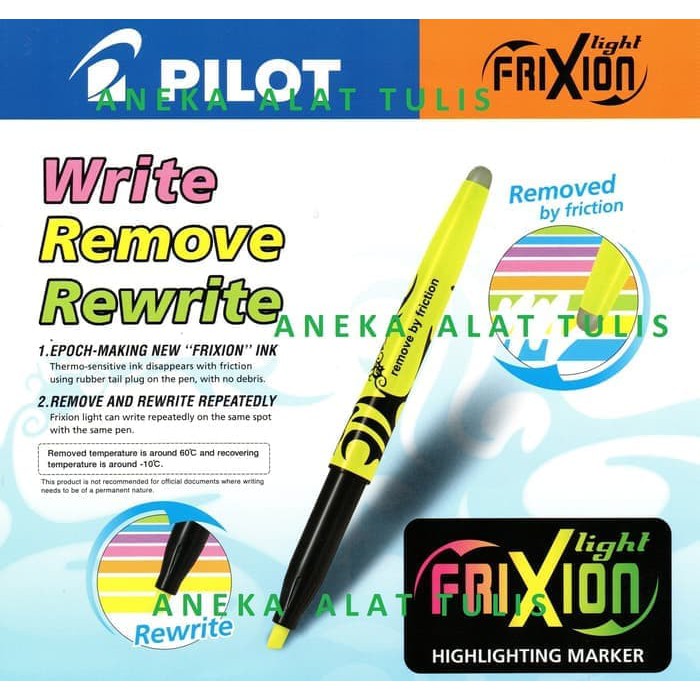 

Stabilo Warna Warni - Highlighter - Stabilo Pulpen Pilot Frixion Light / Highlighter Frixion Produk