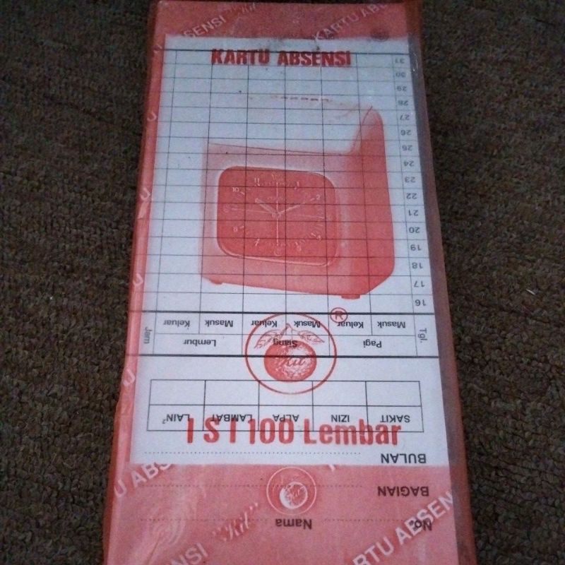 

Kartu Absensi