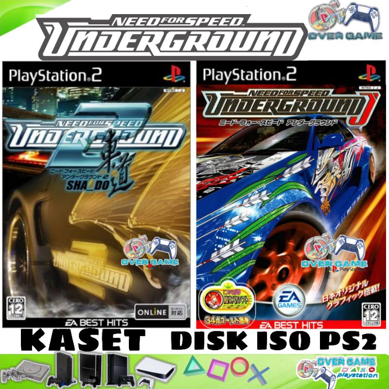 KASET PS2 UNDERGROUND2 SHADOW