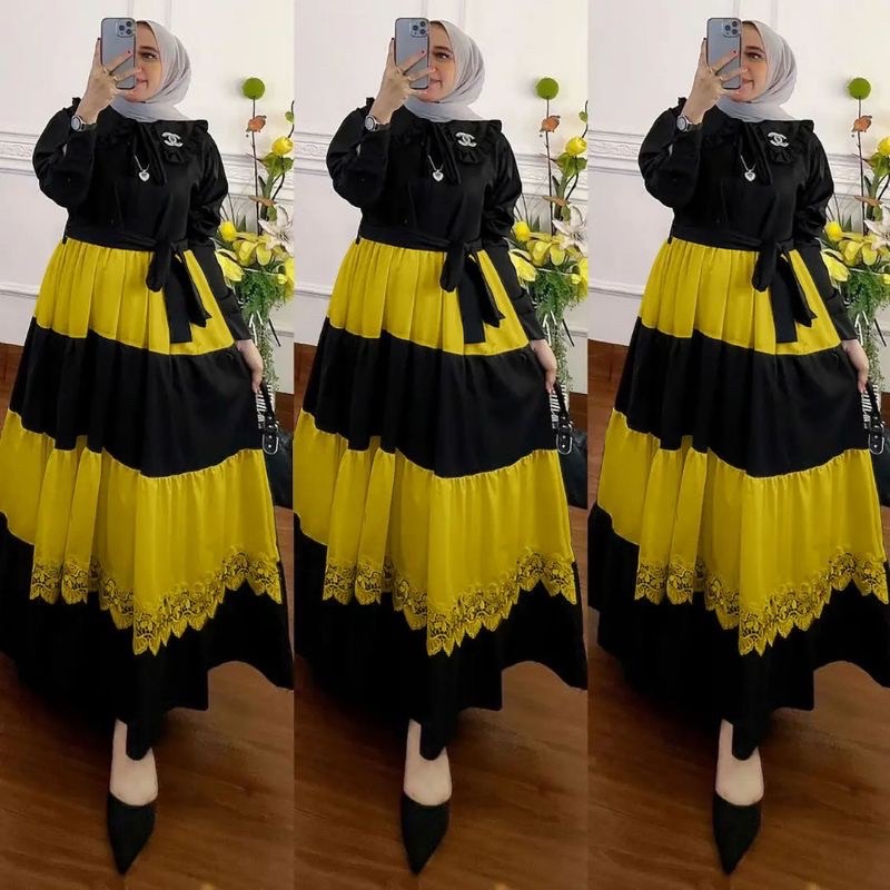 T.R - Gamis Polos Shakila Terbaru Asmiranda Dress Maxi  / Gamis Mewah Syakila Terbaru 2022 / Gamis Muslim Wanita Terbaru / Gamis Syakila Jumbo Terbaru / R.A - Asmiranda Maxy Gamis Muslim Aurora Dress Basic Premium Fashion Remaja Wanita Terlaris-4