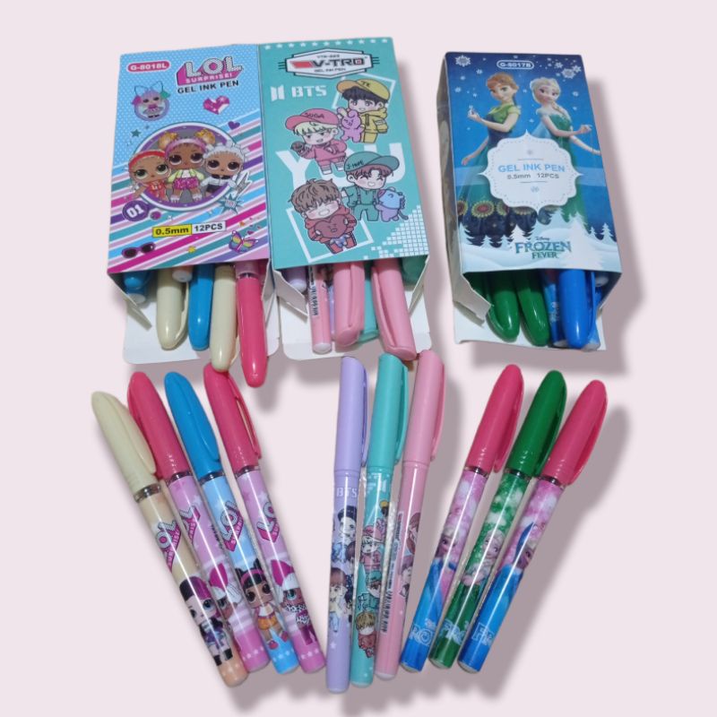 

PULPEN GEL MOTIF CEWEK BTS FROZEN LOL