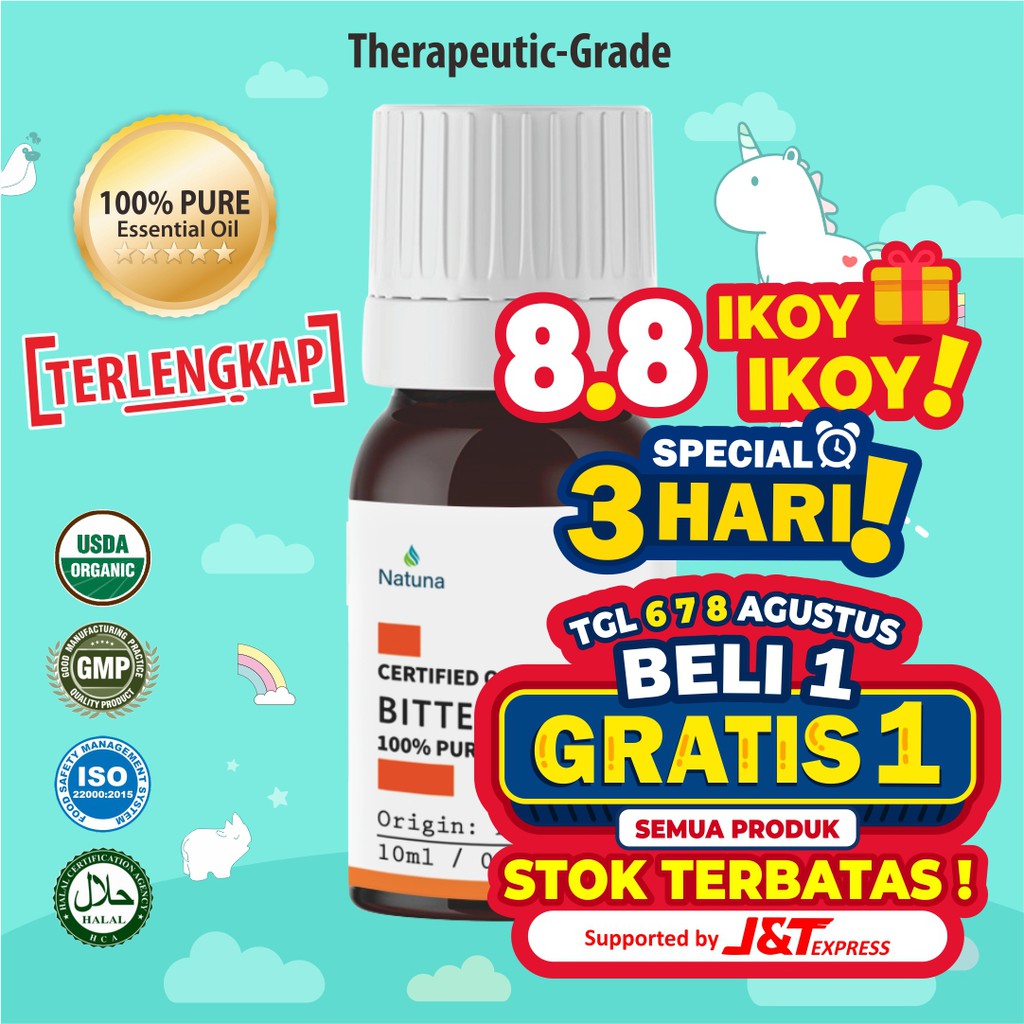 Natuna Bitter Orange Essential Oil Diffuser Humidifier Minyak Esensial Air Purifier Aromatherapy Oil