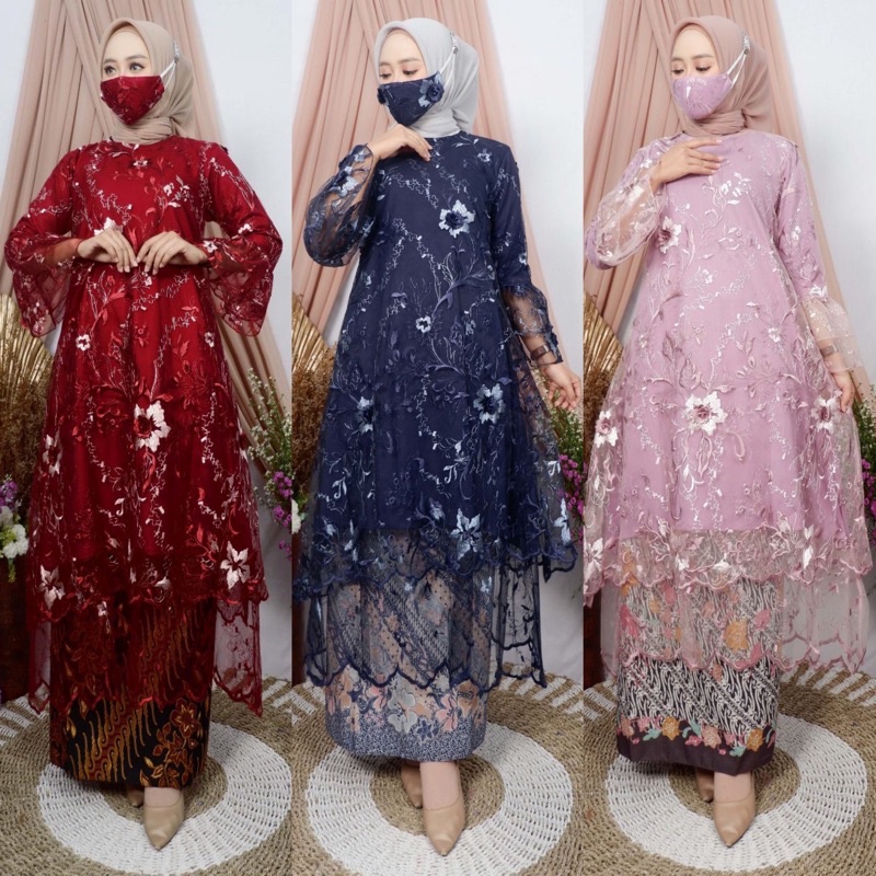 STELAN KEBAYA ORIGINAL / STELAN TUNIK PADANG / KEBYA PESTA / KEBAYA MODERN / KEBAYA WISUDA / BY MIRA