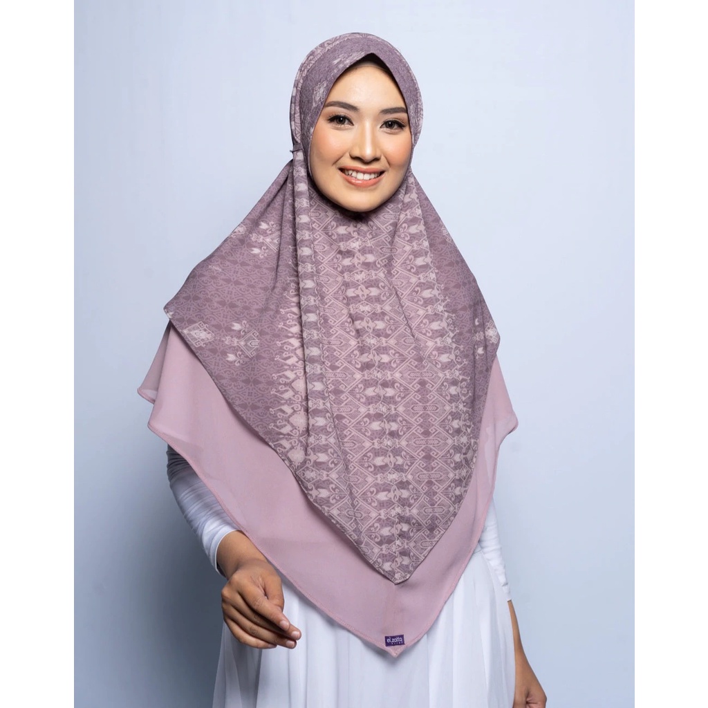 ELZATTA Jilbab Instant Zaria Nanjana - Hijab Instant - Bergo Elzatta - Jilbab Motif