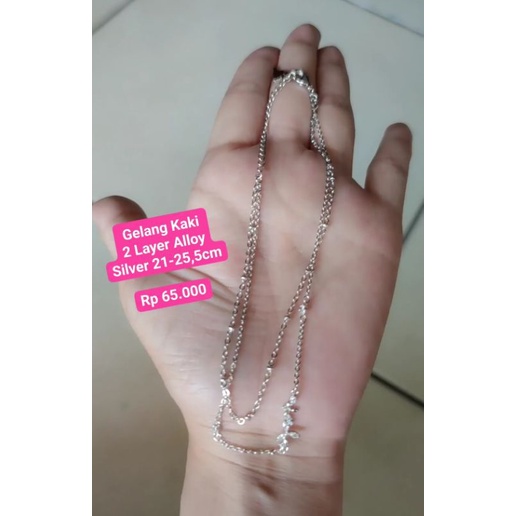 Aksesoris OSD dr Olla Shopping Depok Gelang Kaki 2 Layer Alloy