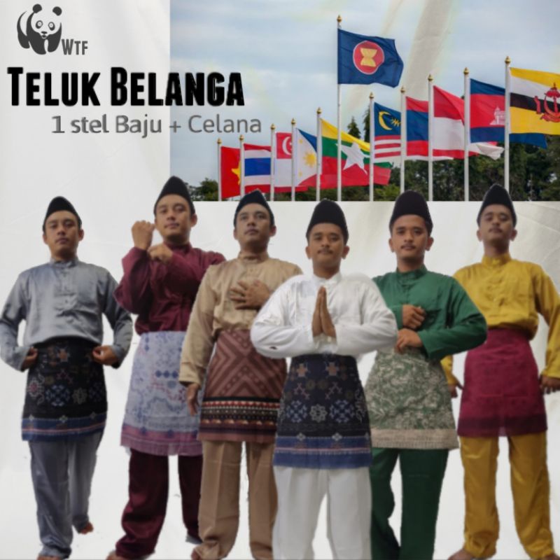 BAJU MELAYU | 1 stel Baju Melayu Pria | TELUK BELANGA