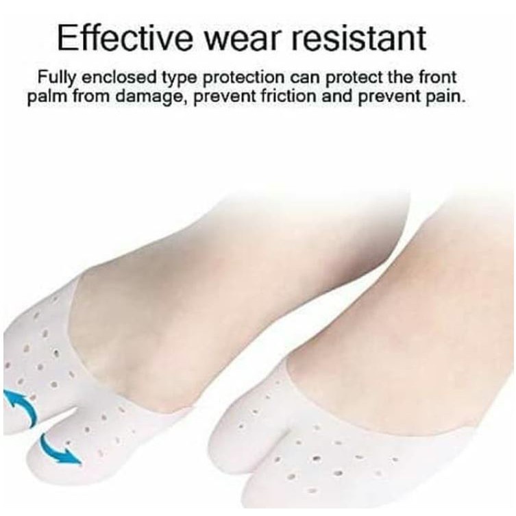 Silicone gel toe cap forefoot silikon jari kaki ballet import All Size