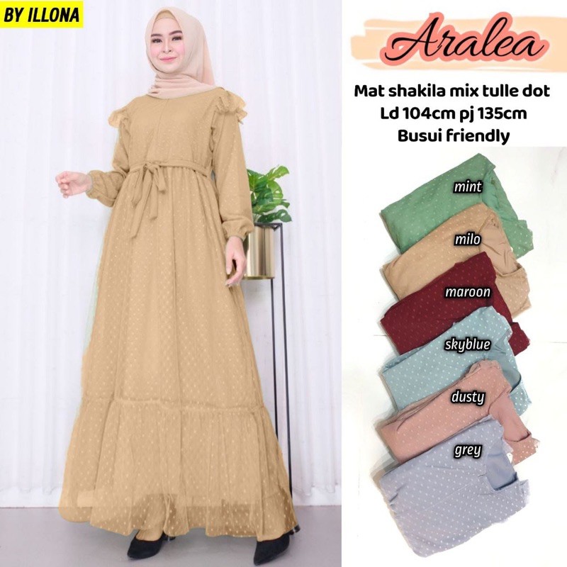 Aralea Dress Shakila Tile Polkadot
