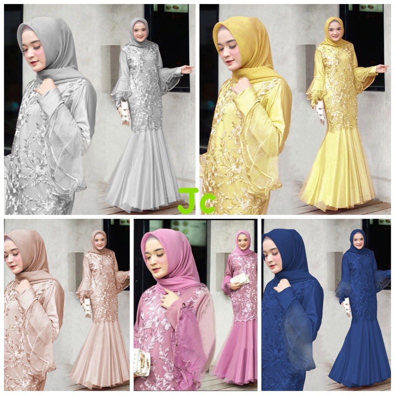 ZR- Gamis Duyung ervira / Maxi Wanita Muslimah / Maxi murah / Gamis kondangan