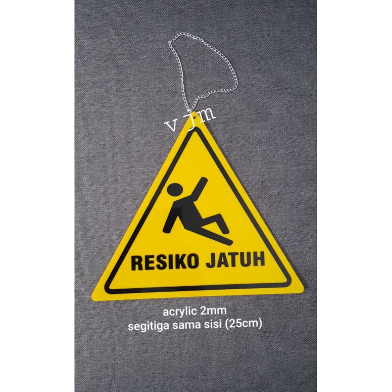 

Baru Plat Acrylic Papan Peringatan (Resiko Jatuh)