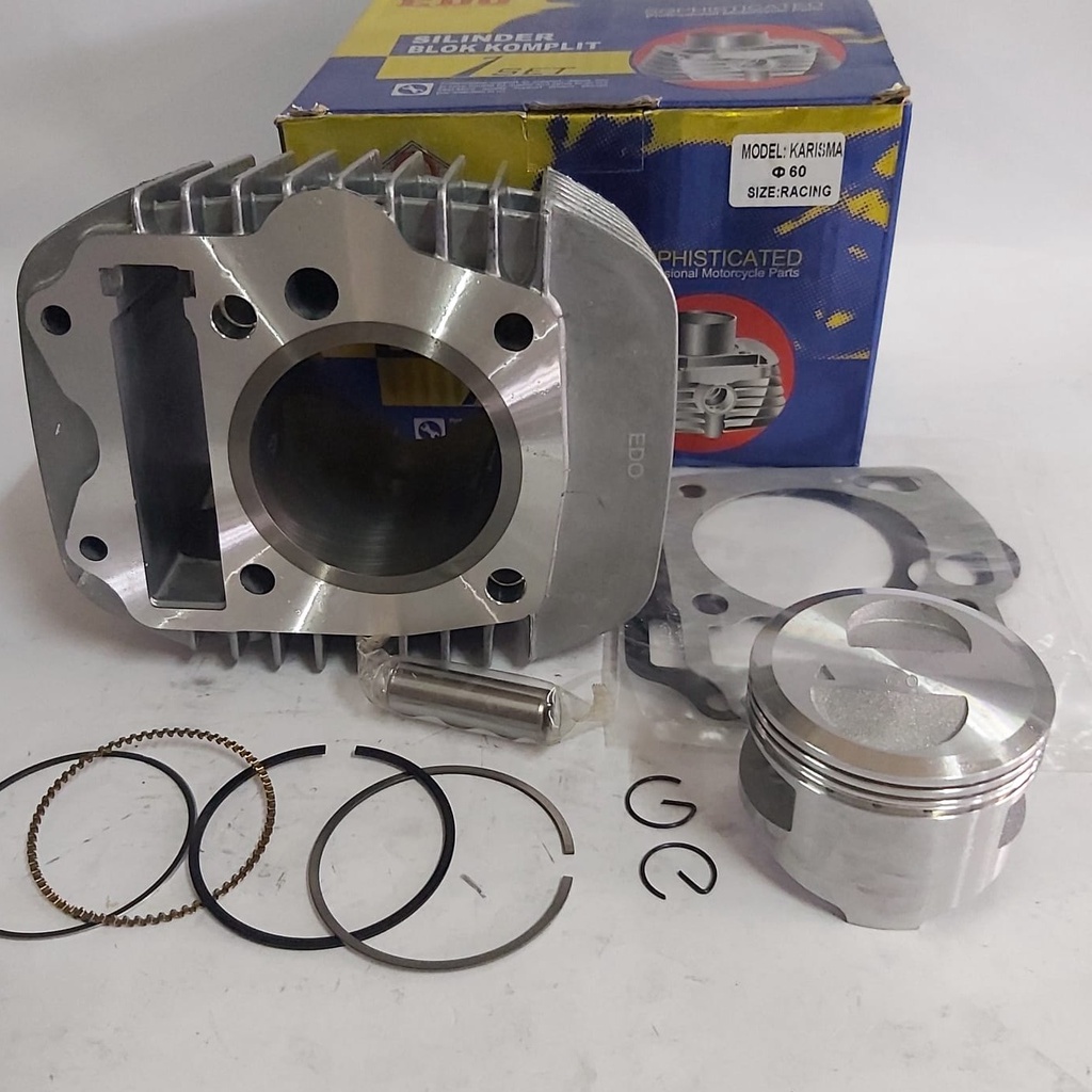 Blok Karisma Supra x 125 Bore Up Piston 57mm dan 60mm Edo Racing