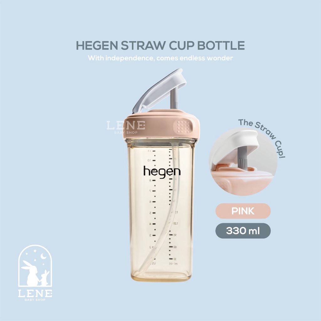 Hegen Straw Cup Bottle 330ml / Botol sedotan