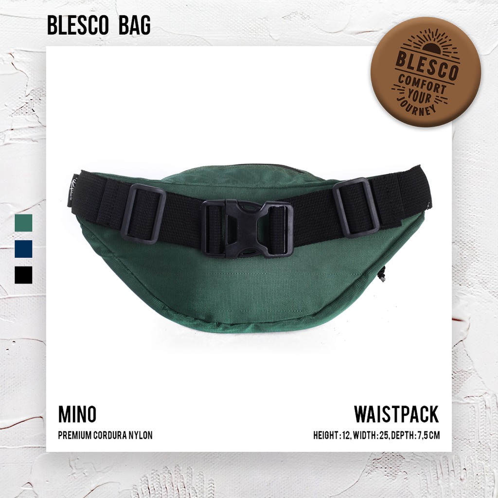 Tas Bahu Pria Warna Hijau - Blesco Mino Waist Bag Mini Simpel Trendi