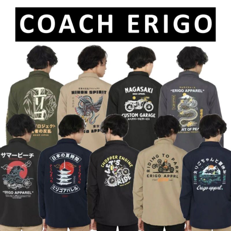 COACH JAKET JACKET COWOK CEWEK PRIA WANITA LAKI-LAKI PEREMPUAN ATASAN APPAREL GAMBAR BERGAMBAR SABLO